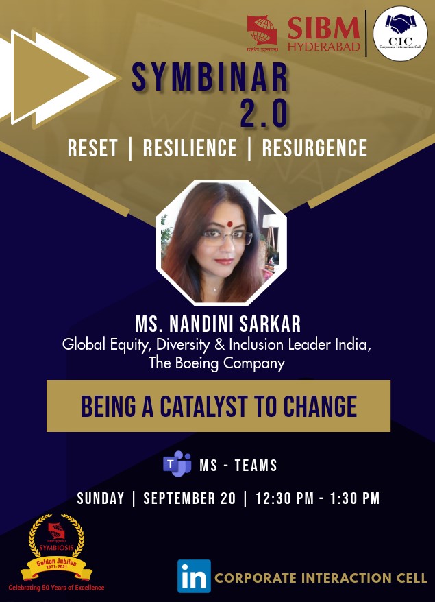 Symbinar 2.0 Series - Ms. Nandini Sarkar